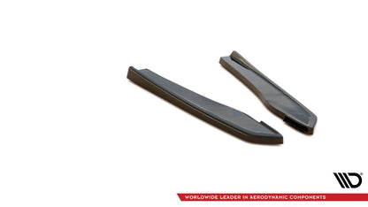 Diffusor Flaps passend für Audi RS5 F5 FL schwarz Hochglanz