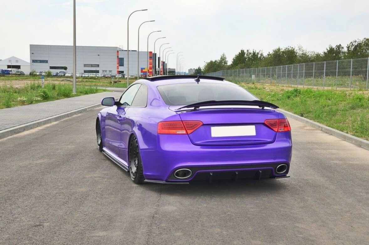 Diffusor Flaps passend für Audi RS5 Mk1 8T FL schwarz Hochglanz