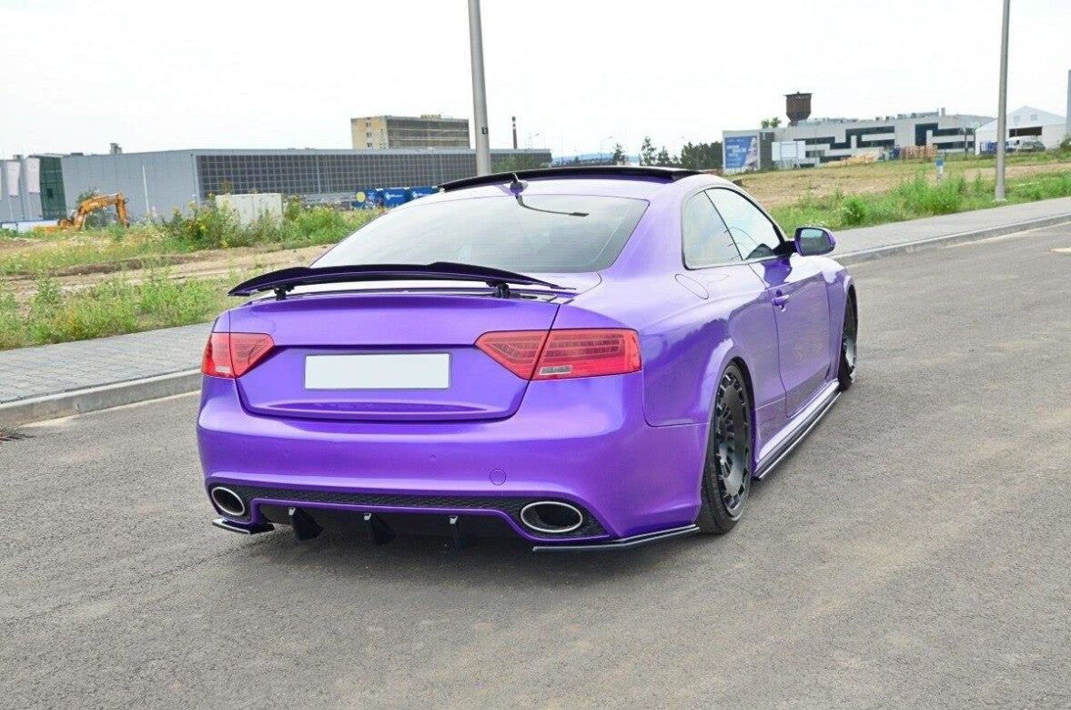 Diffusor Flaps passend für Audi RS5 Mk1 8T FL schwarz Hochglanz