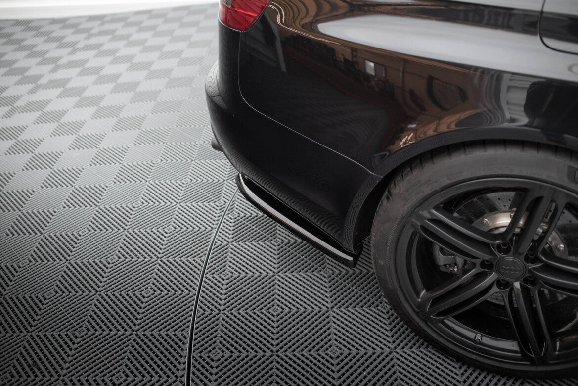 Diffusor Flaps passend für Audi RS6 Avant C6 schwarz Hochglanz