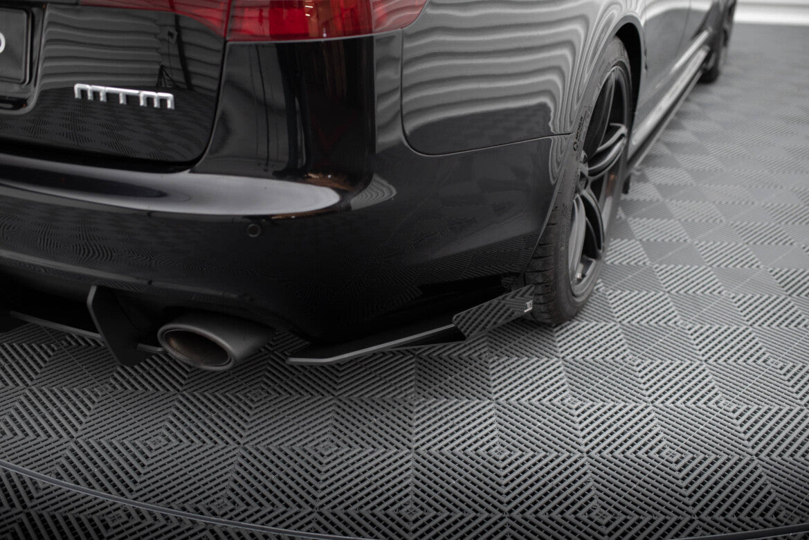 Diffusor Flaps passend für Audi RS6 Avant C6 schwarz Hochglanz