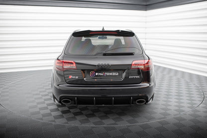 Diffusor Flaps passend für Audi RS6 Avant C6 schwarz Hochglanz