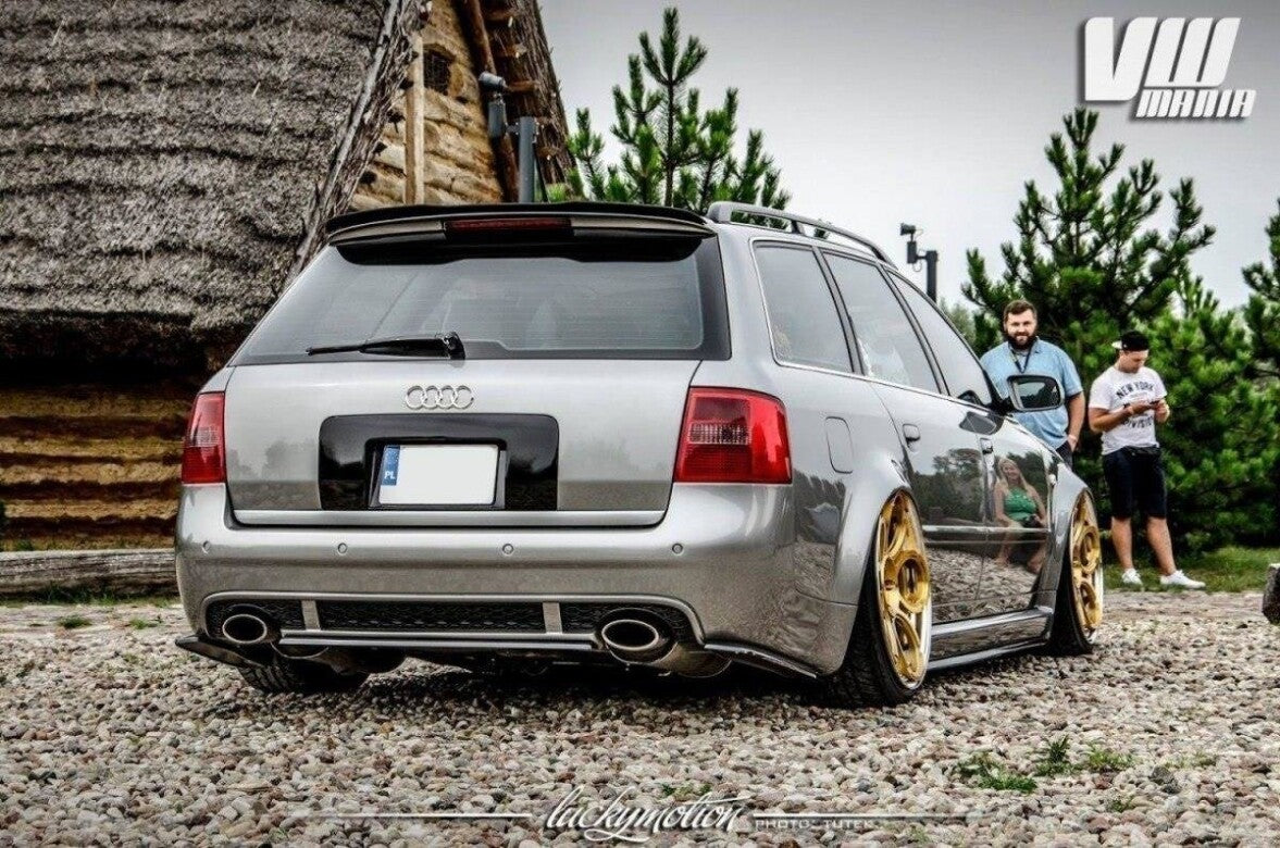 Diffusor Flaps passend für Audi RS6 C5 AVANT schwarz Hochglanz