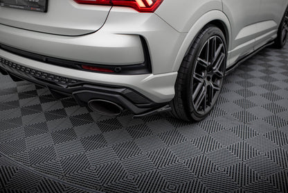 Diffusor Flaps passend für Audi RSQ3 Sportback / SUV F3 schwarz Hochglanz