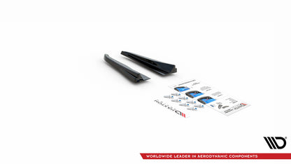Diffusor Flaps passend für Audi RSQ3 Sportback / SUV F3 schwarz Hochglanz