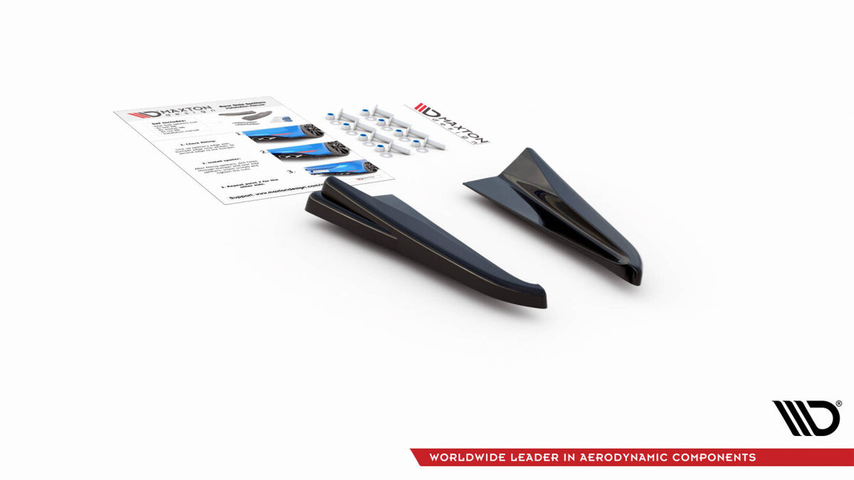 Diffusor Flaps passend für Audi RSQ3 Sportback / SUV F3 schwarz Hochglanz
