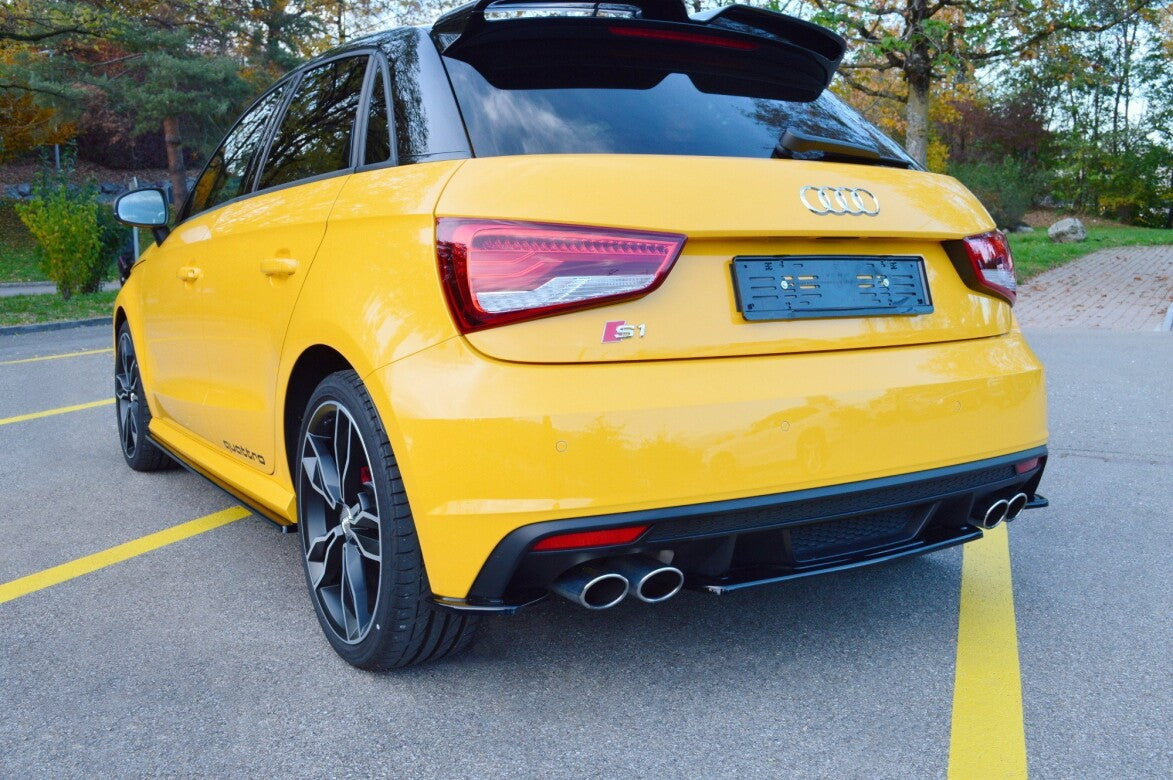 Diffusor Flaps passend für Audi S1 8X schwarz Hochglanz