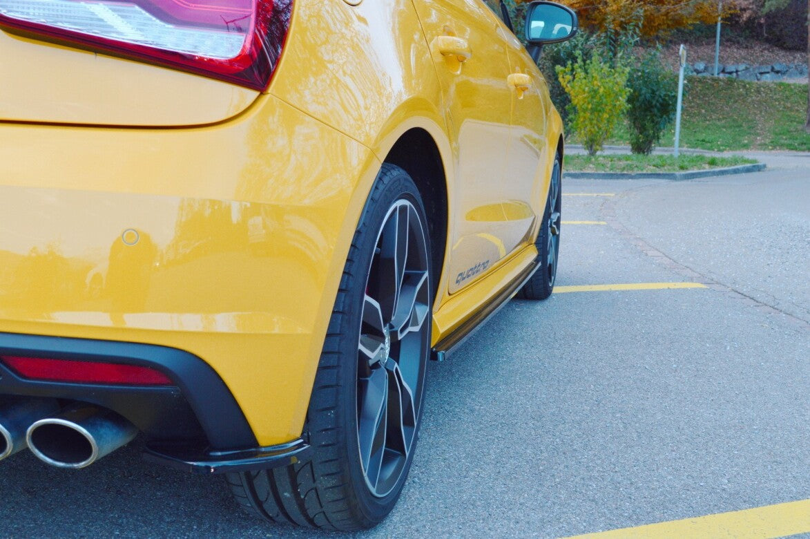 Diffusor Flaps passend für Audi S1 8X schwarz Hochglanz