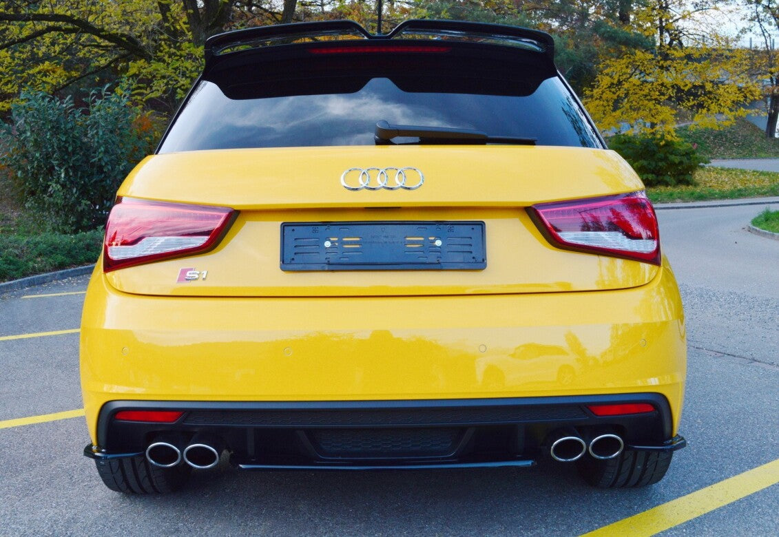 Diffusor Flaps passend für Audi S1 8X schwarz Hochglanz