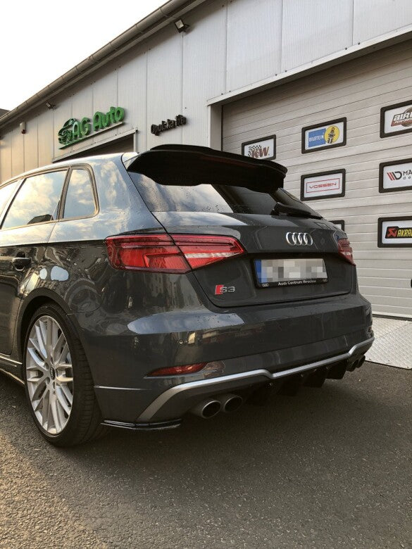 Diffusor Flaps passend für Audi S3 8V FL schwarz Hochglanz