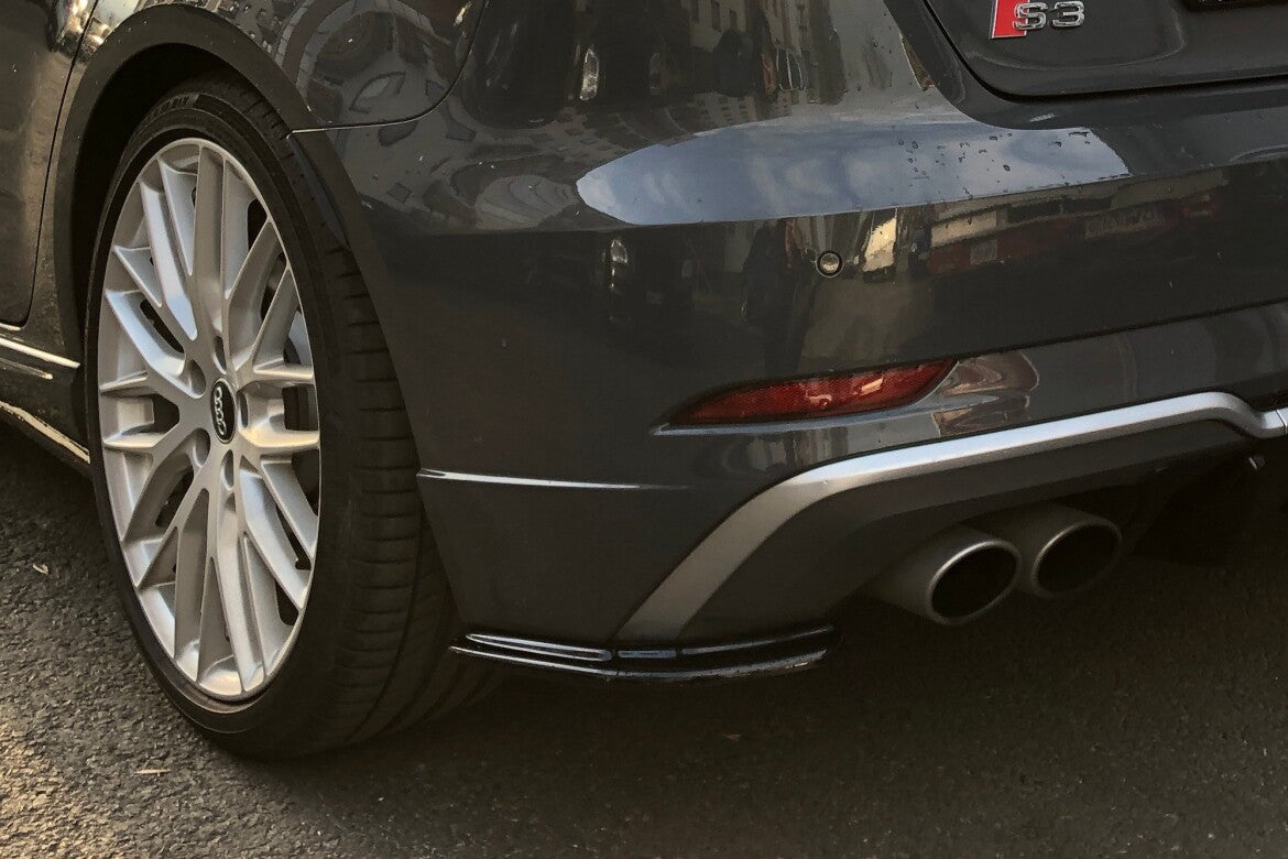 Diffusor Flaps passend für Audi S3 8V FL schwarz Hochglanz