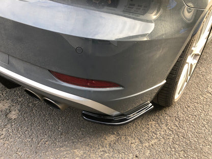 Diffusor Flaps passend für Audi S3 8V FL schwarz Hochglanz