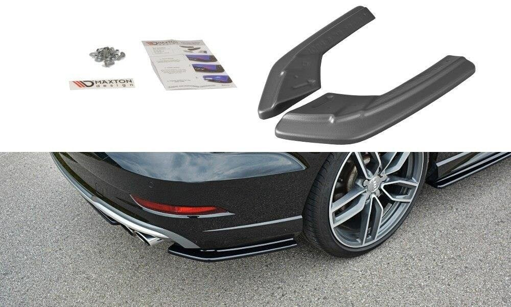 Diffusor Flaps passend für Audi S3 / A3 S-Line 8V FL Limousine schwarz Hochglanz