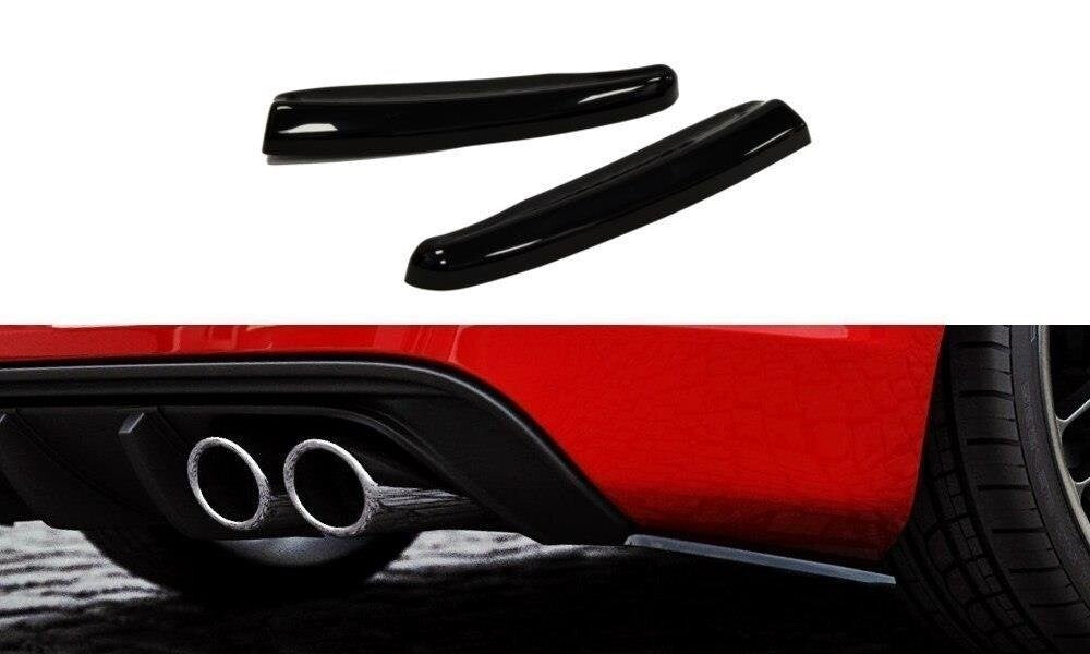 Diffusor Flaps passend für Audi S3 / A3 S-Line 8V Hachback / Sportback schwarz Hochglanz