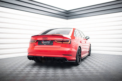 Diffusor Flaps passend für Audi S3 Limousine 8V schwarz Hochglanz