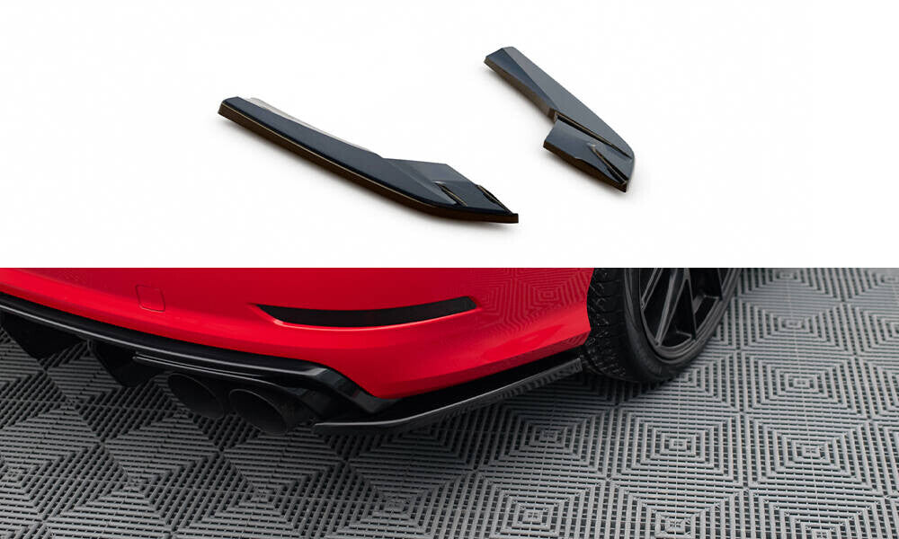 Diffusor Flaps passend für Audi S3 Limousine 8V schwarz Hochglanz