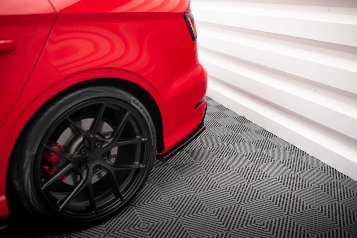 Diffusor Flaps passend für Audi S3 Limousine 8V schwarz Hochglanz