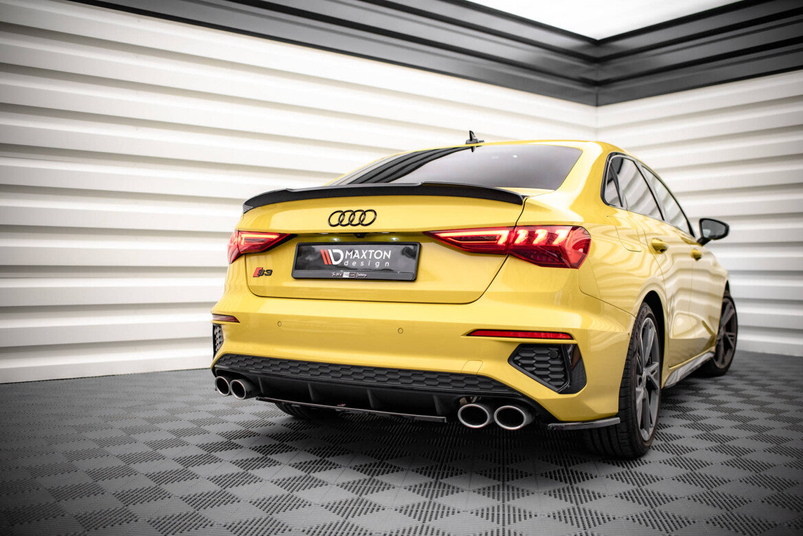 Diffusor Flaps passend für Audi S3 Limousine 8Y schwarz Hochglanz