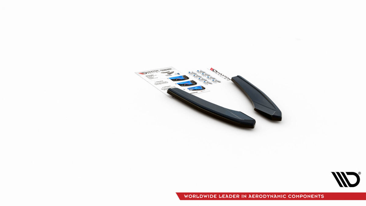 Diffusor Flaps passend für Audi S3 Limousine 8Y schwarz Hochglanz