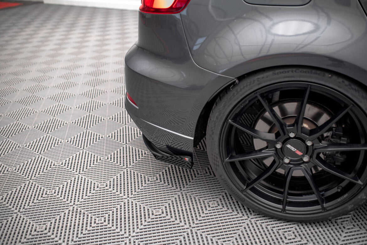 Diffusor Flaps passend für Audi S3 Sportback 8V FL schwarz Hochglanz