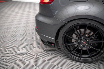 Diffusor Flaps passend für Audi S3 Sportback 8V FL schwarz Hochglanz