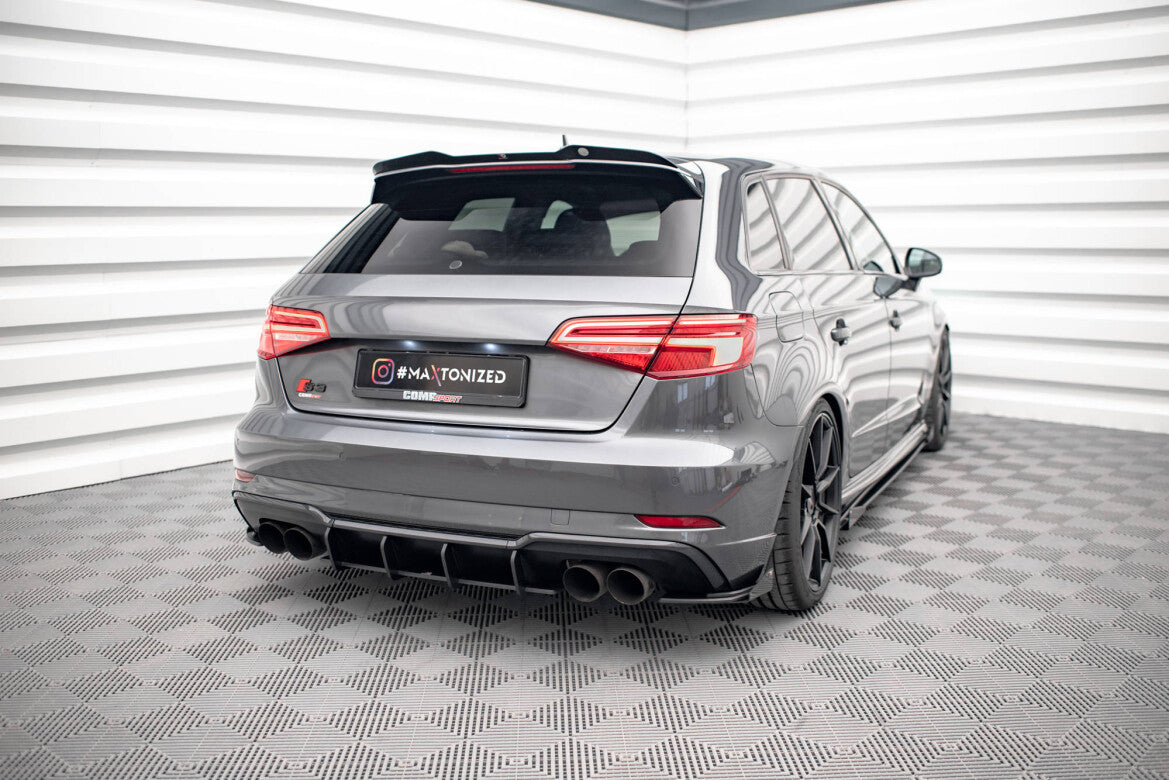 Diffusor Flaps passend für Audi S3 Sportback 8V FL schwarz Hochglanz