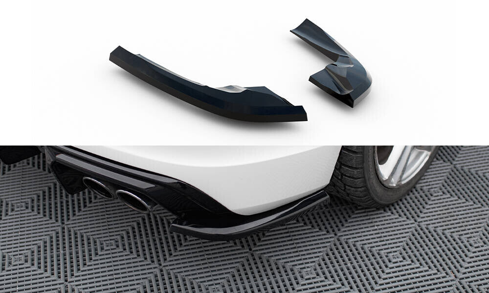 Diffusor Flaps passend für Audi S3 Sportback 8V schwarz Hochglanz