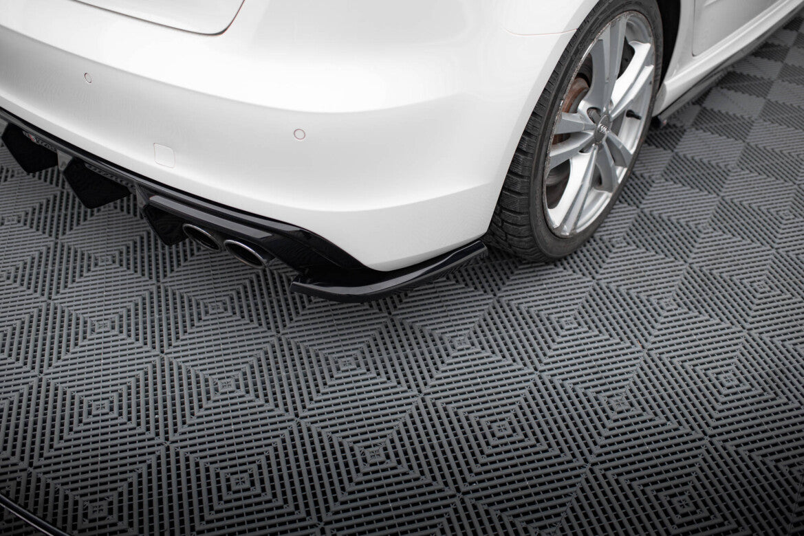 Diffusor Flaps passend für Audi S3 Sportback 8V schwarz Hochglanz