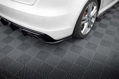 Diffusor Flaps passend für Audi S3 Sportback 8V schwarz Hochglanz