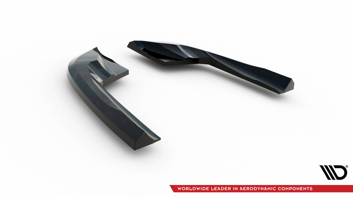 Diffusor Flaps passend für Audi S3 Sportback 8V schwarz Hochglanz