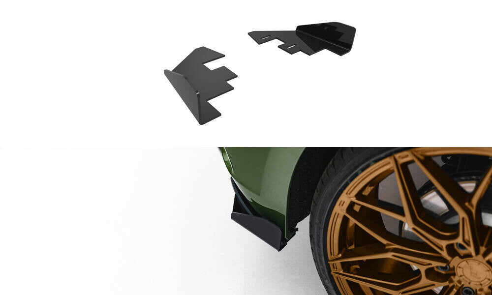 Diffusor Flaps passend für Audi S3 Sportback 8Y FL schwarz Hochglanz