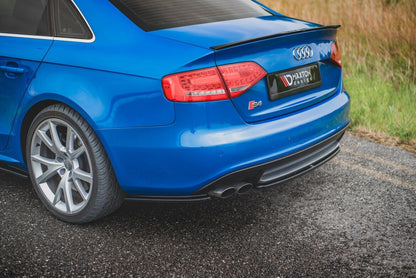 Diffusor Flaps passend für Audi S4 / A4 S-Line B8 Limousine schwarz Hochglanz