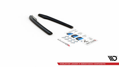 Diffusor Flaps passend für Audi S4 / A4 S-Line B8 Limousine schwarz Hochglanz