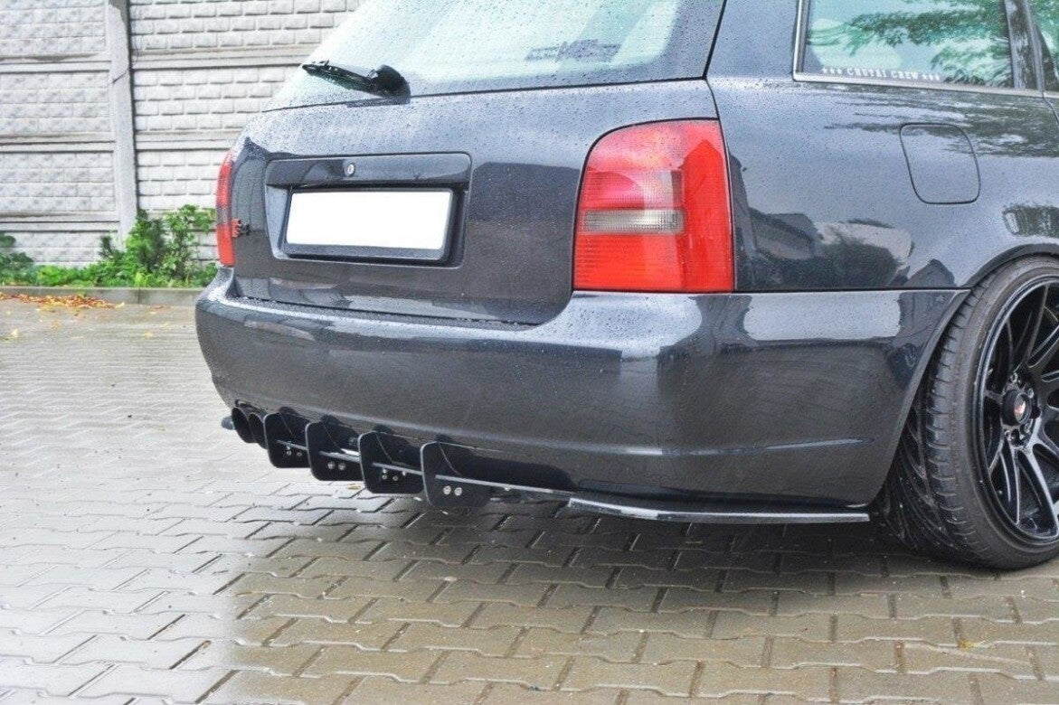 Diffusor Flaps passend für Audi S4 B5 Avant schwarz Hochglanz