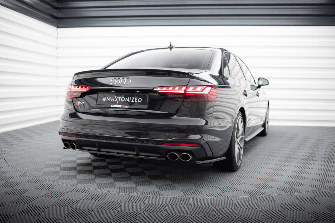 Diffusor Flaps passend für Audi S4 B9 FL schwarz Hochglanz