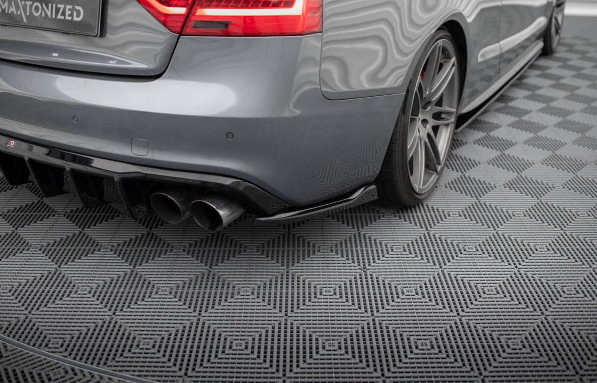 Diffusor Flaps passend für Audi S5 / A5 S-Line 8T FL schwarz Hochglanz