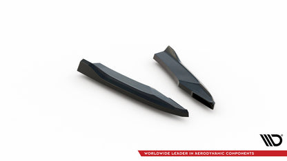 Diffusor Flaps passend für Audi S5 / A5 S-Line 8T FL schwarz Hochglanz