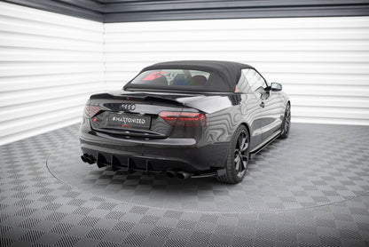 Diffusor Flaps passend für Audi S5 / A5 S-Line Coupe / Cabriolet 8T schwarz Hochglanz