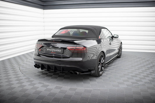 Diffusor Flaps passend für Audi S5 / A5 S-Line Coupe / Cabriolet 8T schwarz Hochglanz