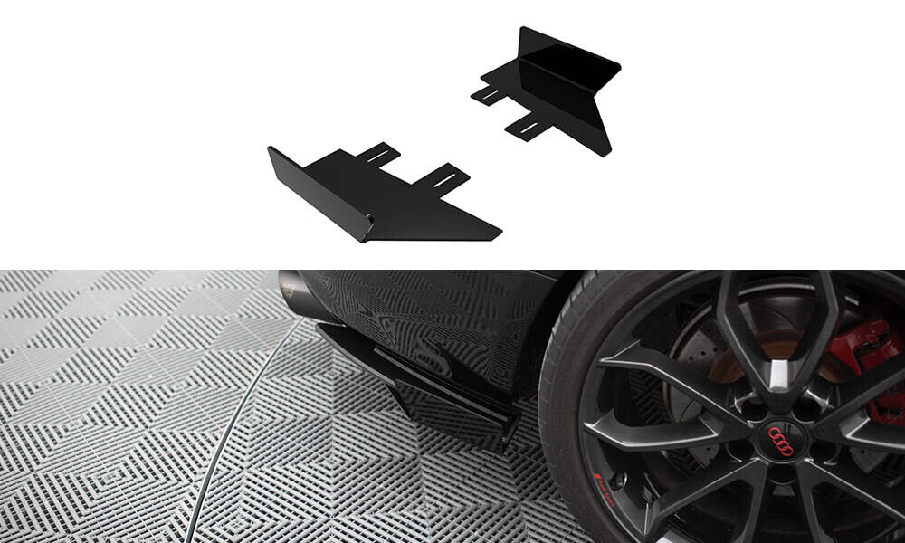 Diffusor Flaps passend für Audi S5 / A5 S-Line Coupe / Cabriolet 8T schwarz Hochglanz