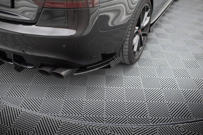 Diffusor Flaps passend für Audi S5 / A5 S-Line Coupe / Cabriolet 8T schwarz Hochglanz