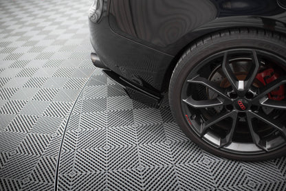 Diffusor Flaps passend für Audi S5 / A5 S-Line Coupe / Cabriolet 8T schwarz Hochglanz