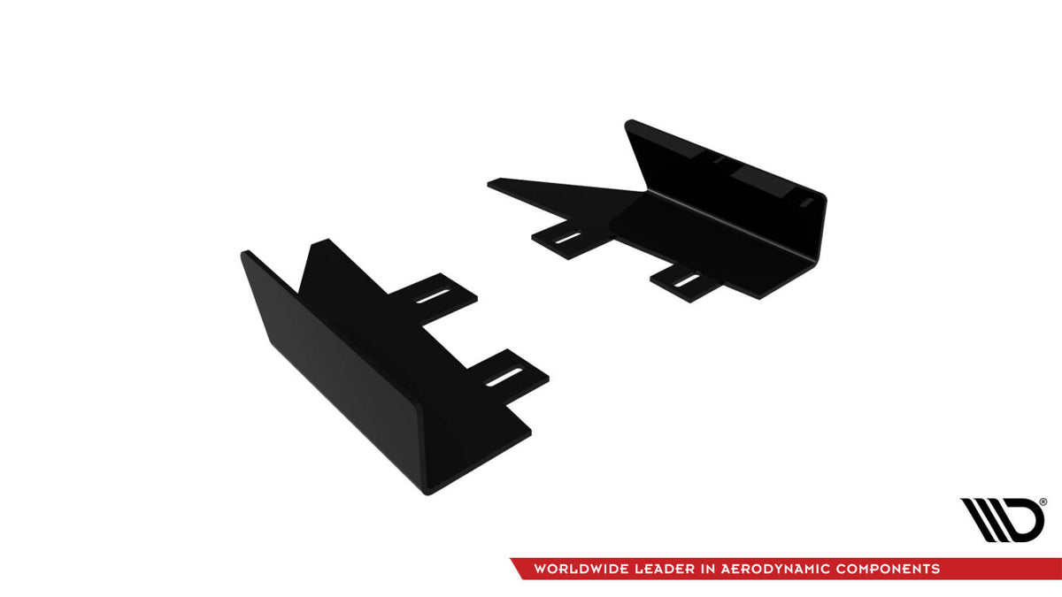Diffusor Flaps passend für Audi S5 / A5 S-Line Coupe / Cabriolet 8T schwarz Hochglanz