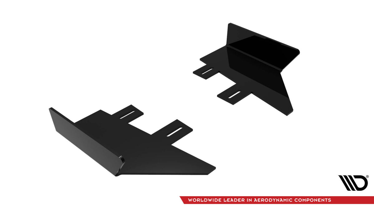 Diffusor Flaps passend für Audi S5 / A5 S-Line Coupe / Cabriolet 8T schwarz Hochglanz