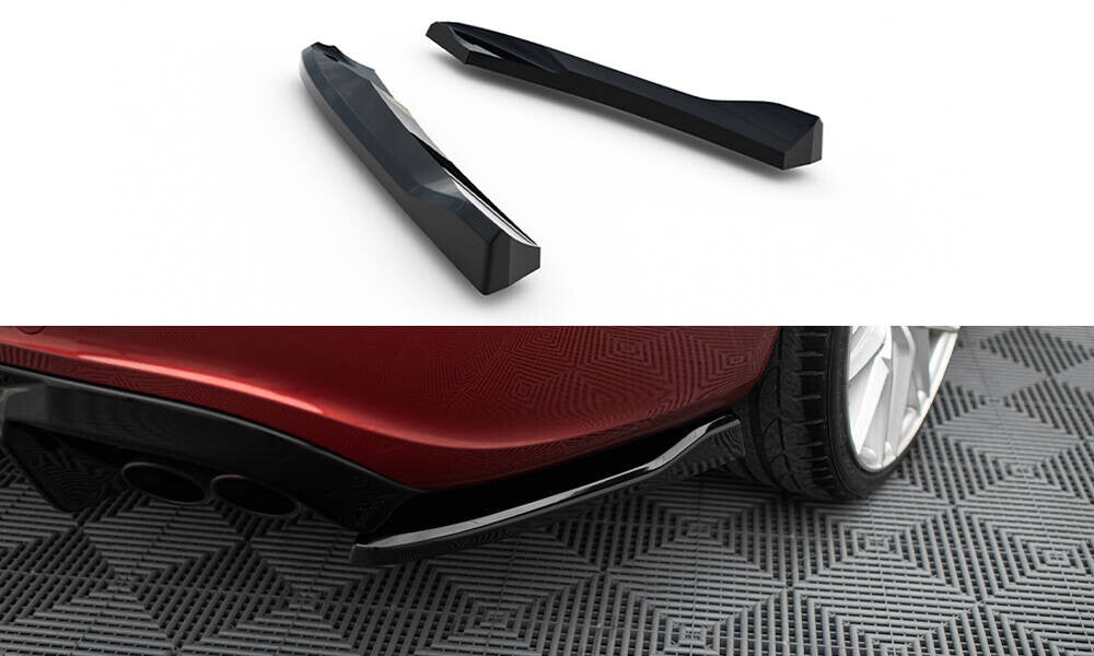 Diffusor Flaps passend für Audi S5 / A5 S-Line Sportback 8T schwarz Hochglanz