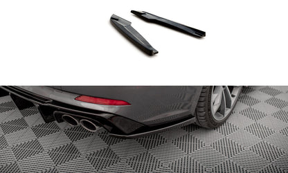 Diffusor Flaps passend für Audi S5 Coupe / Sportback F5 schwarz Hochglanz