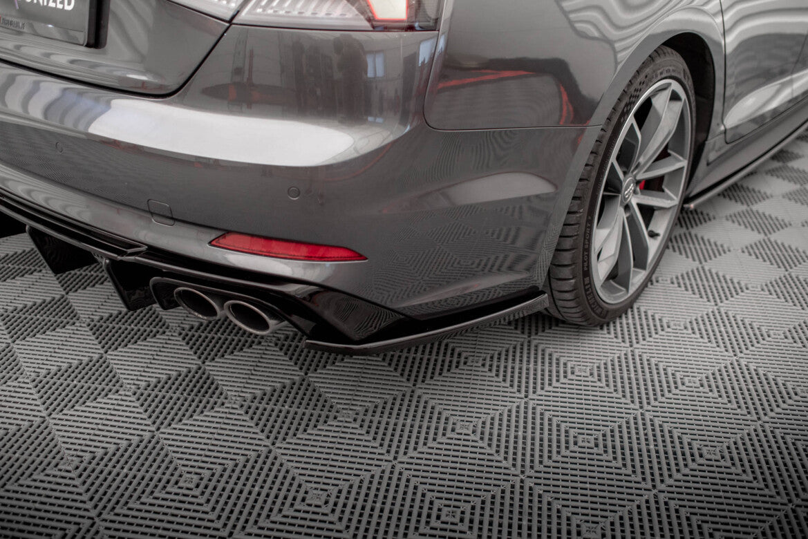 Diffusor Flaps passend für Audi S5 Coupe / Sportback F5 schwarz Hochglanz