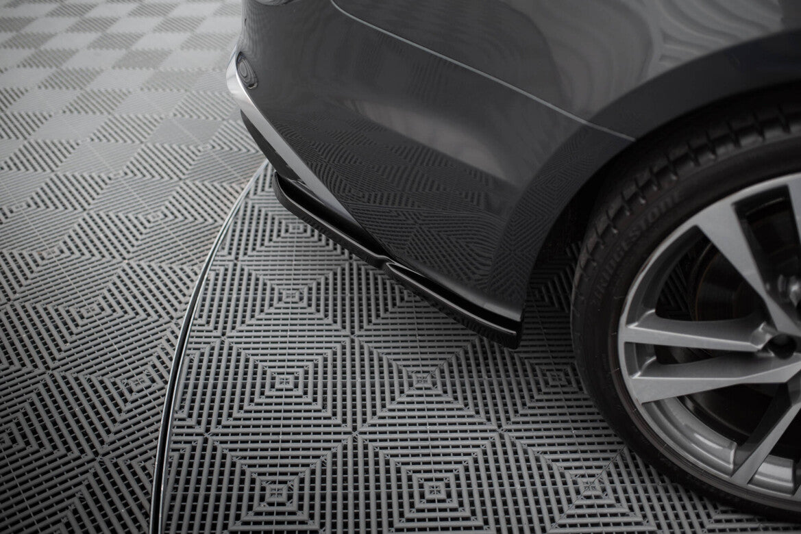 Diffusor Flaps passend für Audi S5 Sportback / Coupe F5 FL schwarz Hochglanz