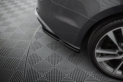 Diffusor Flaps passend für Audi S5 Sportback / Coupe F5 FL schwarz Hochglanz