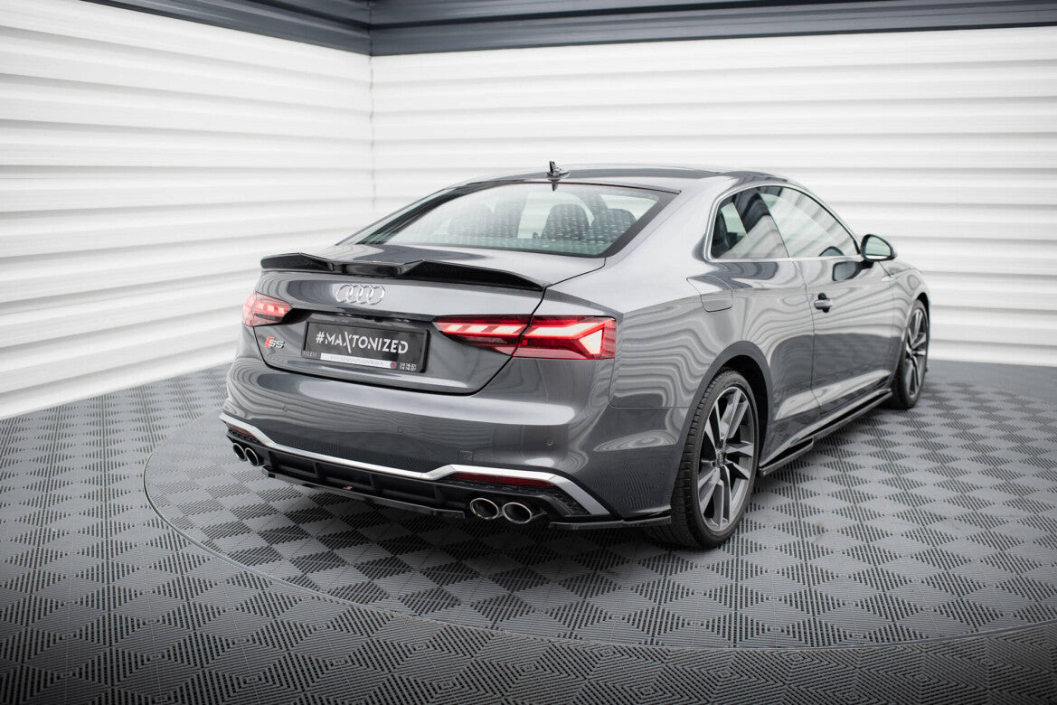 Diffusor Flaps passend für Audi S5 Sportback / Coupe F5 FL schwarz Hochglanz